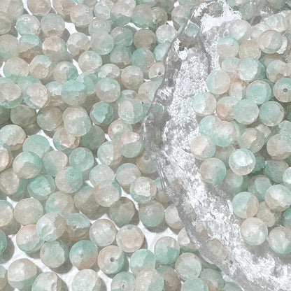 10mm Frosted Glass Beads - 39 Options Available