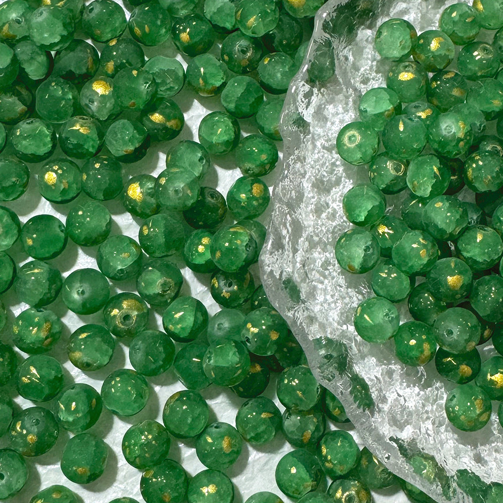 10mm Frosted Glass Beads - 39 Options Available