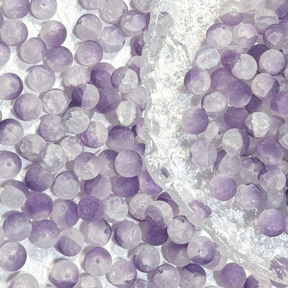 10mm Frosted Glass Beads - 39 Options Available