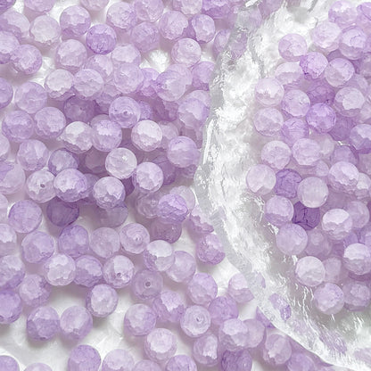 10mm Frosted Glass Beads - 39 Options Available