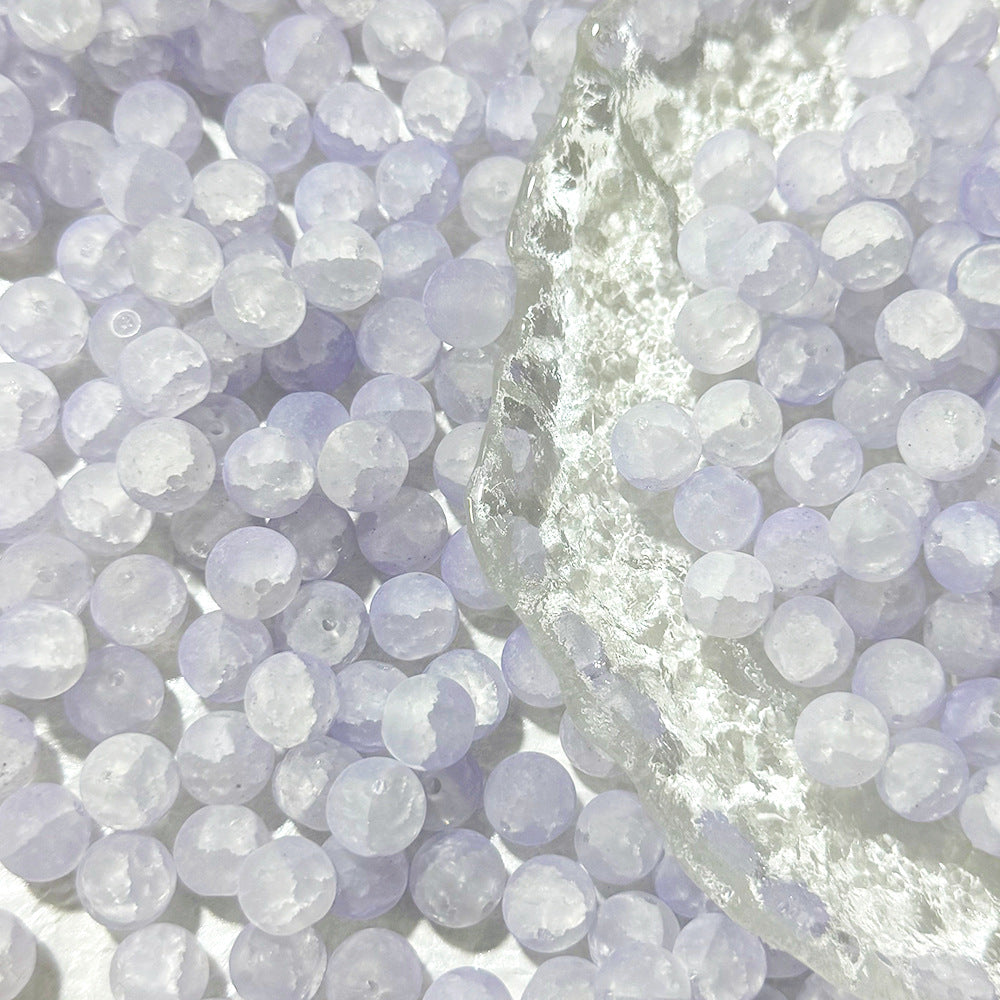 10mm Frosted Glass Beads - 39 Options Available