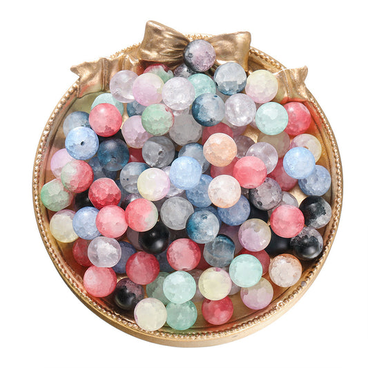 10mm Glass Floral Beads - 28 Options Available