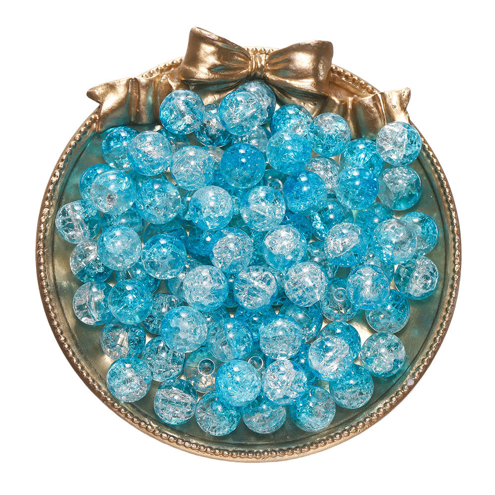 10mm Glass Floral Beads - 28 Options Available