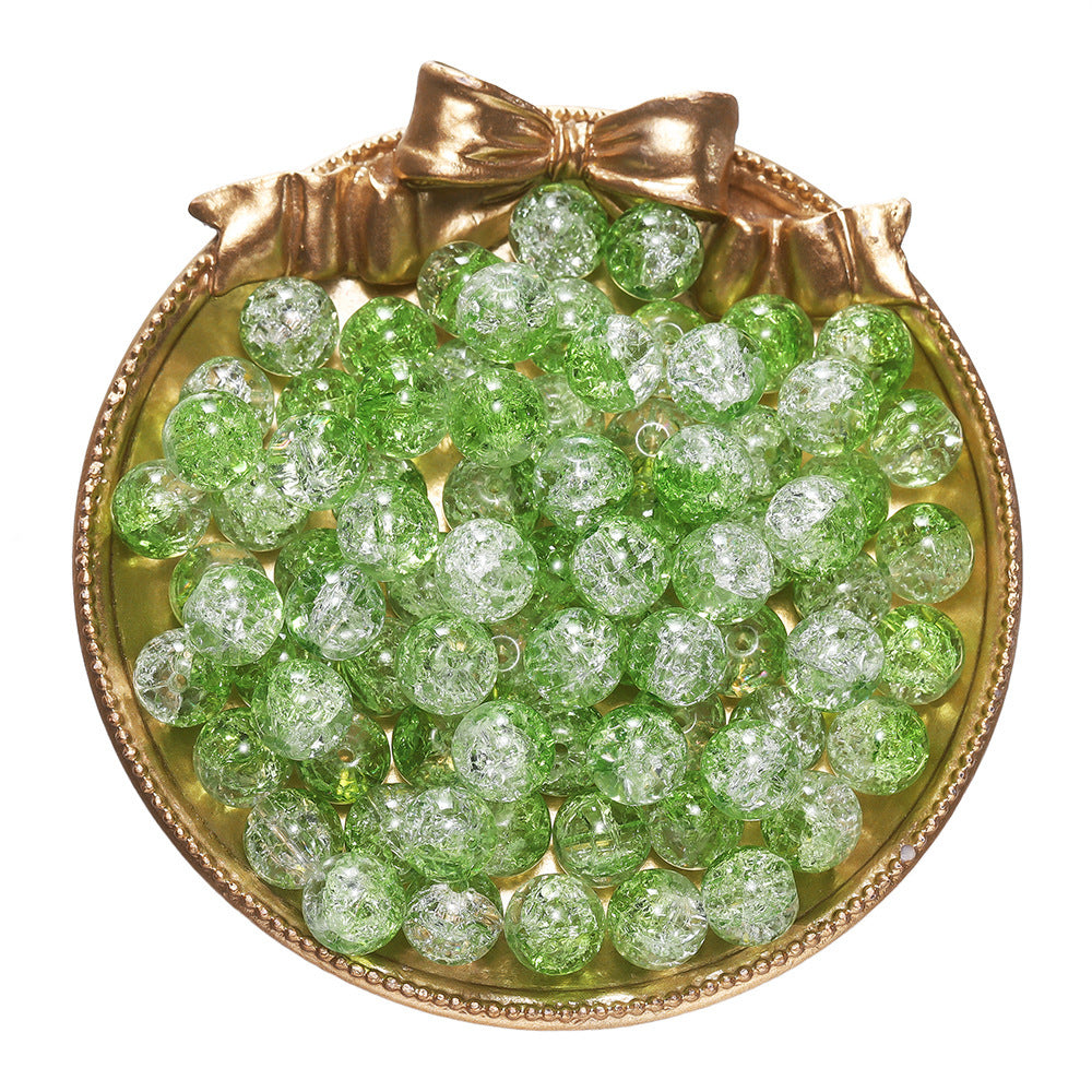 10mm Glass Floral Beads - 28 Options Available