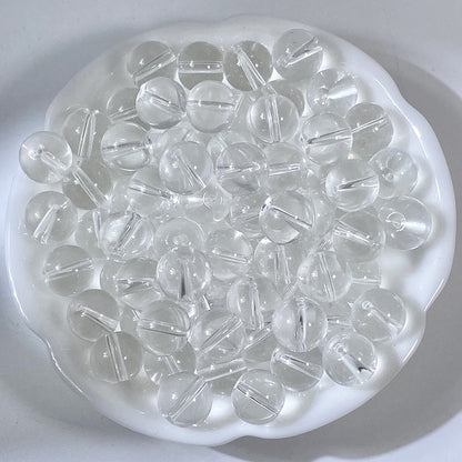 10/12mm Transparent Glass Beads - 17 Options Available