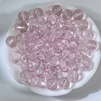 10/12mm Transparent Glass Beads - 17 Options Available