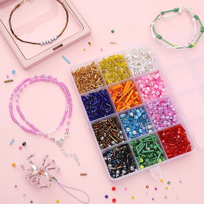 12-Compartment Mixed Style Seed Beads DIY Kit