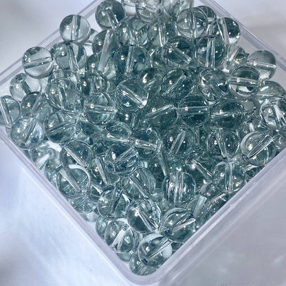 10/12mm Transparent Glass Beads - 17 Options Available