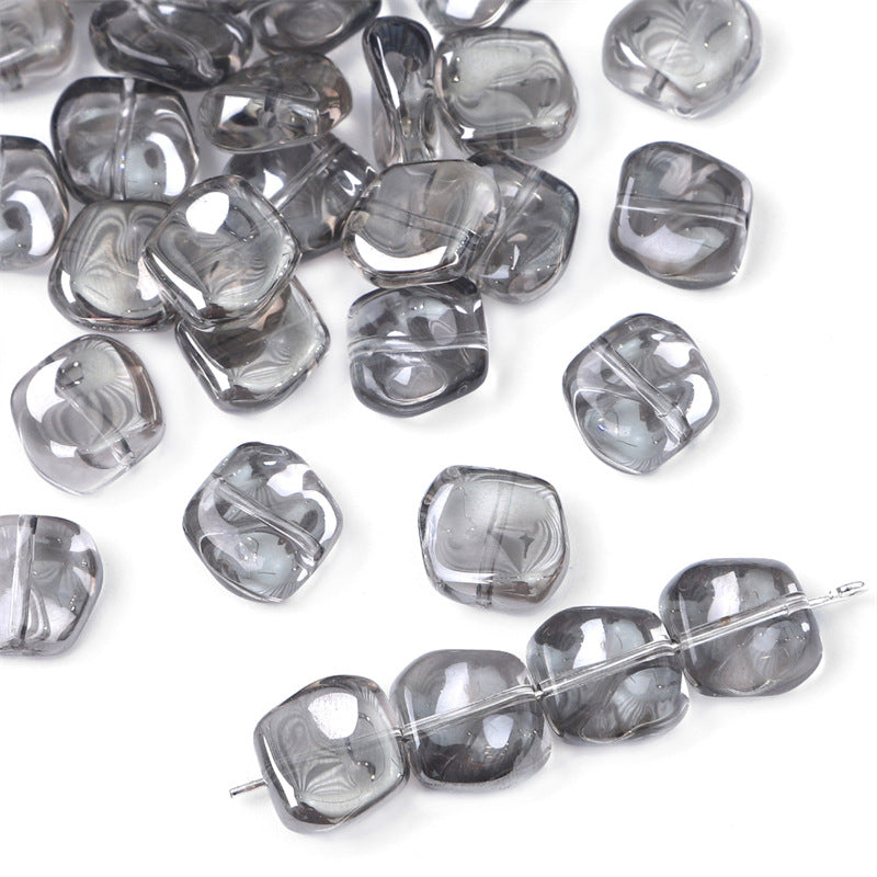 12x11mm Gradient Iridescent Glass Beads - 15 Options Available