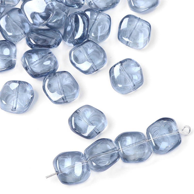 12x11mm Gradient Iridescent Glass Beads - 15 Options Available