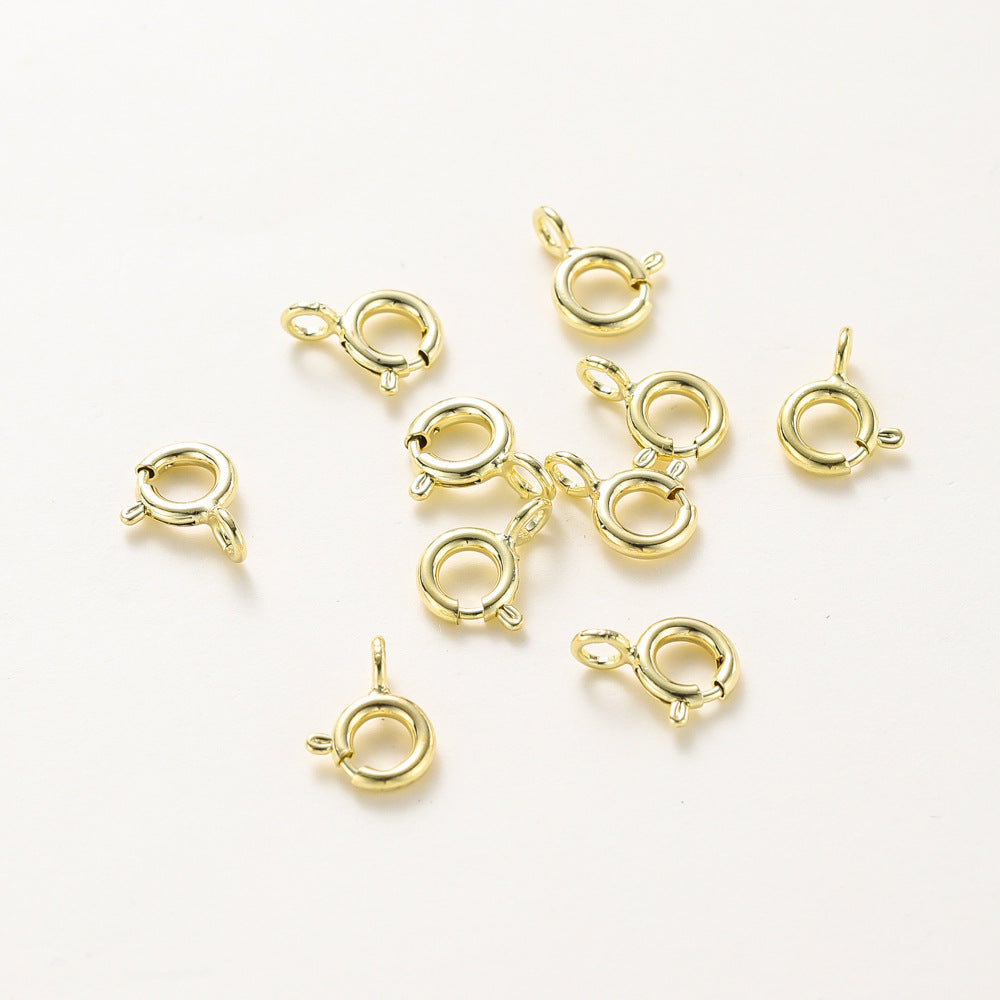 14K Gold Spring Clip (10 Pieces/Pack)