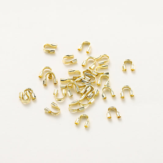 14K Gold U-Shaped Horseshoe Clasp (100 pieces/pack)