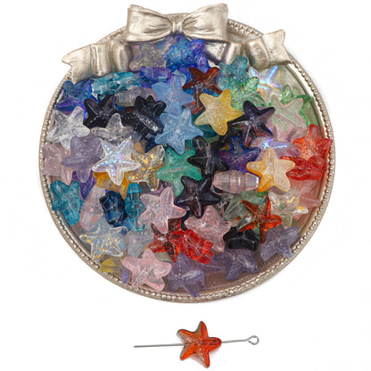 15x14mm Starfish-Shaped Glass Beads - 19 Options Available