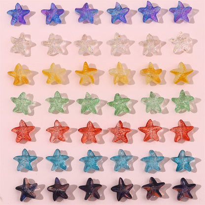 15x14mm Starfish-Shaped Glass Beads - 19 Options Available