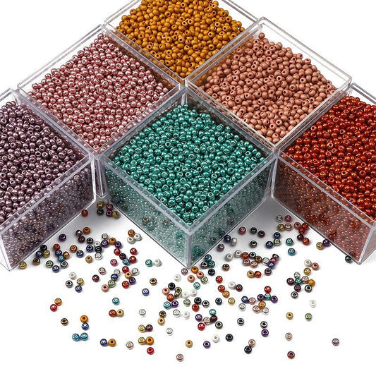 2/3/4mm Electroplated Seed Beads - 24 Options Available