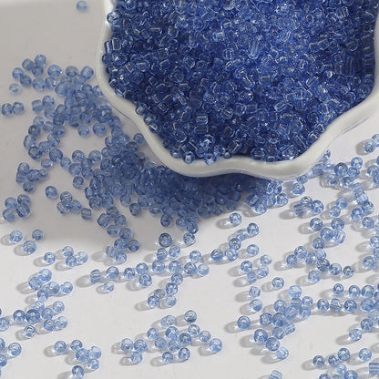 2/3/4mm Transparent Glass Seed Beads - 18 Options Available