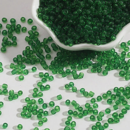 2/3/4mm Transparent Glass Seed Beads - 18 Options Available