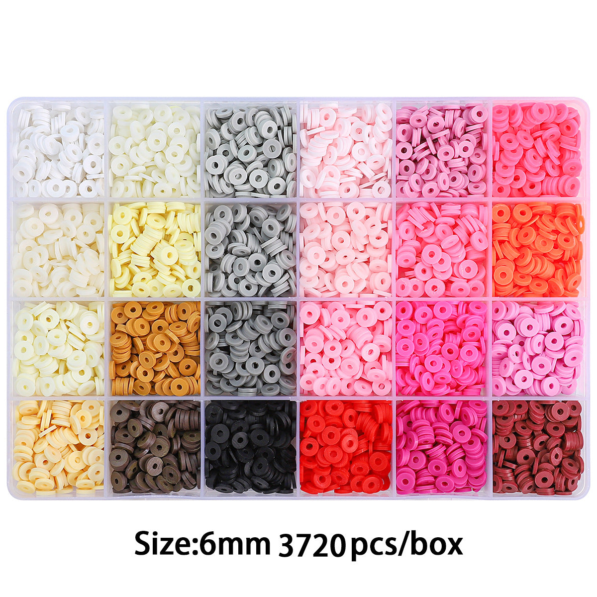 24-Compartment Mixed Color Polymer Clay DIY Kit - 5 Options Available