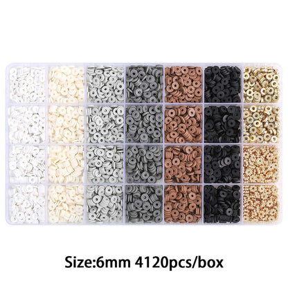 28-Compartment Gradient Color Polymer Clay DIY Kit - 6 Options Available