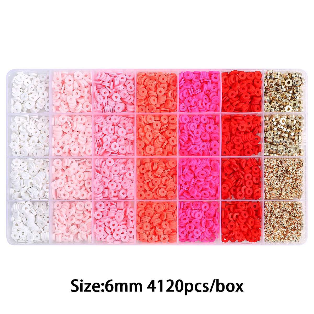 28-Compartment Gradient Color Polymer Clay DIY Kit - 6 Options Available