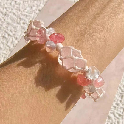 Pink Princess Crystal Stone Bracelet