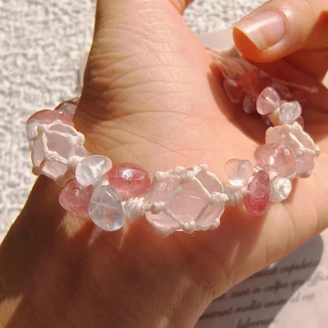 Pink Princess Crystal Stone Bracelet