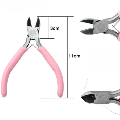 Pink Handle Diagonal Cutting Pliers