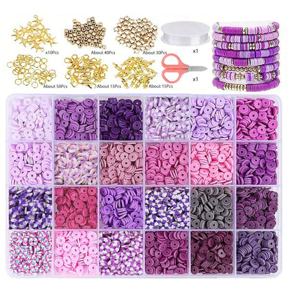 Polymer Clay Creative Set And DIY Materials for Bracelets and Necklaces - 6 Options Available