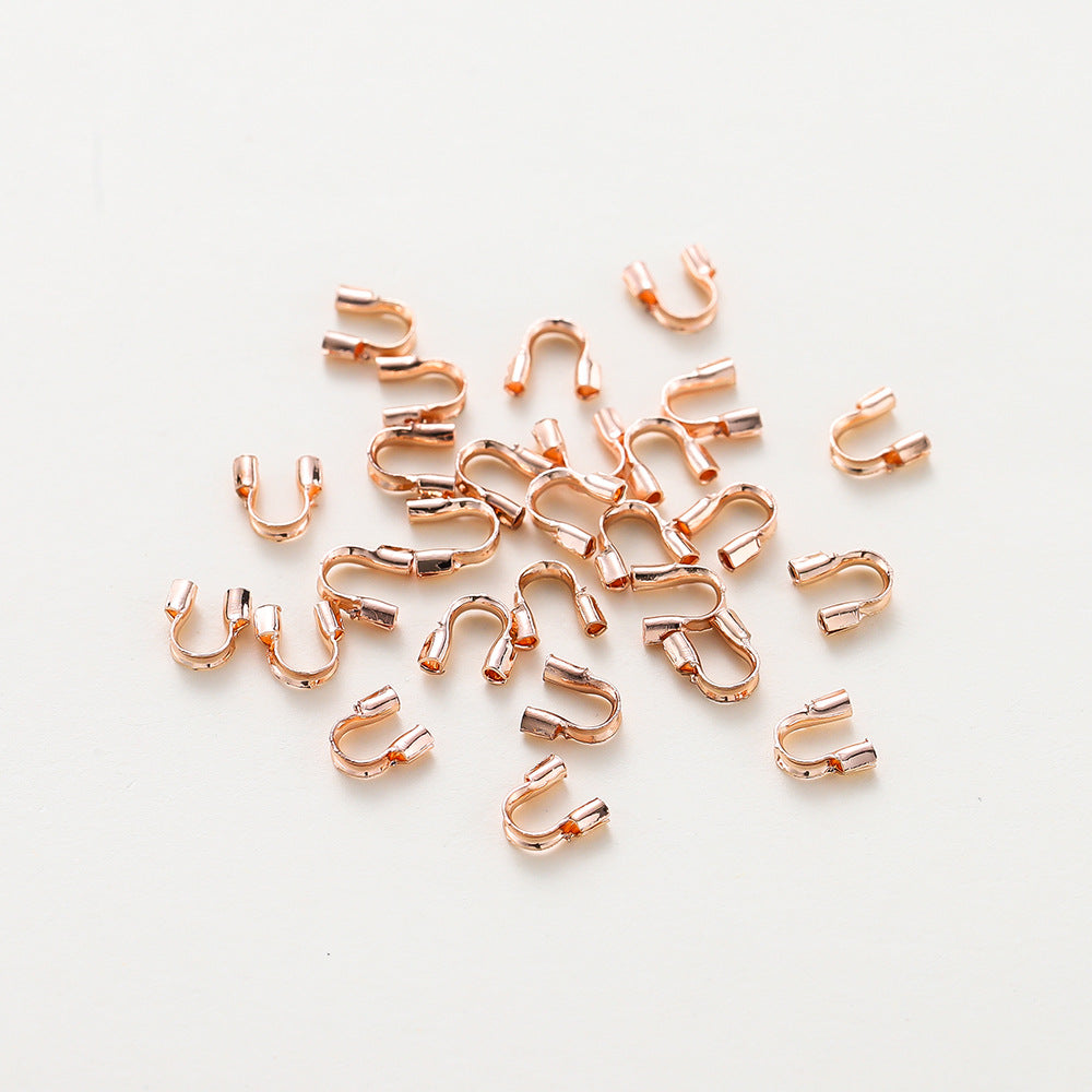 Rose Gold U-Shaped Horseshoe Clasp (100 pieces/pack)