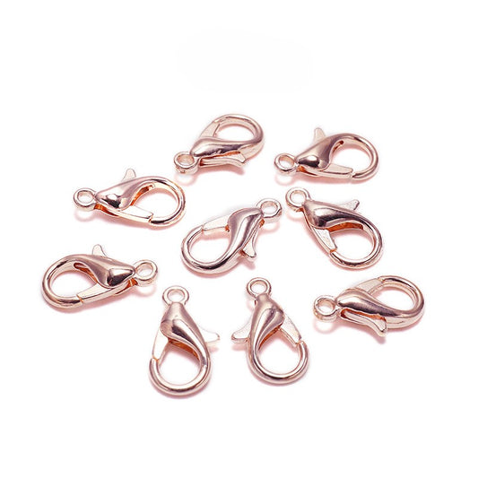 Rose Gold Lobster Claw (50 Pieces/Pack)